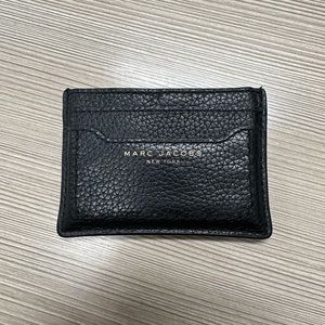 Marc Jacobs City Empire Black Leather Card Holder Wallet